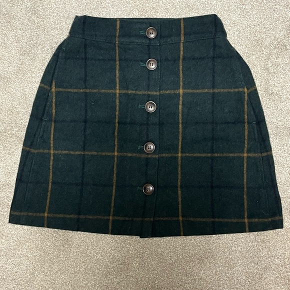 Madewell Wool Button-Front Skirt - Picture 4 of 7